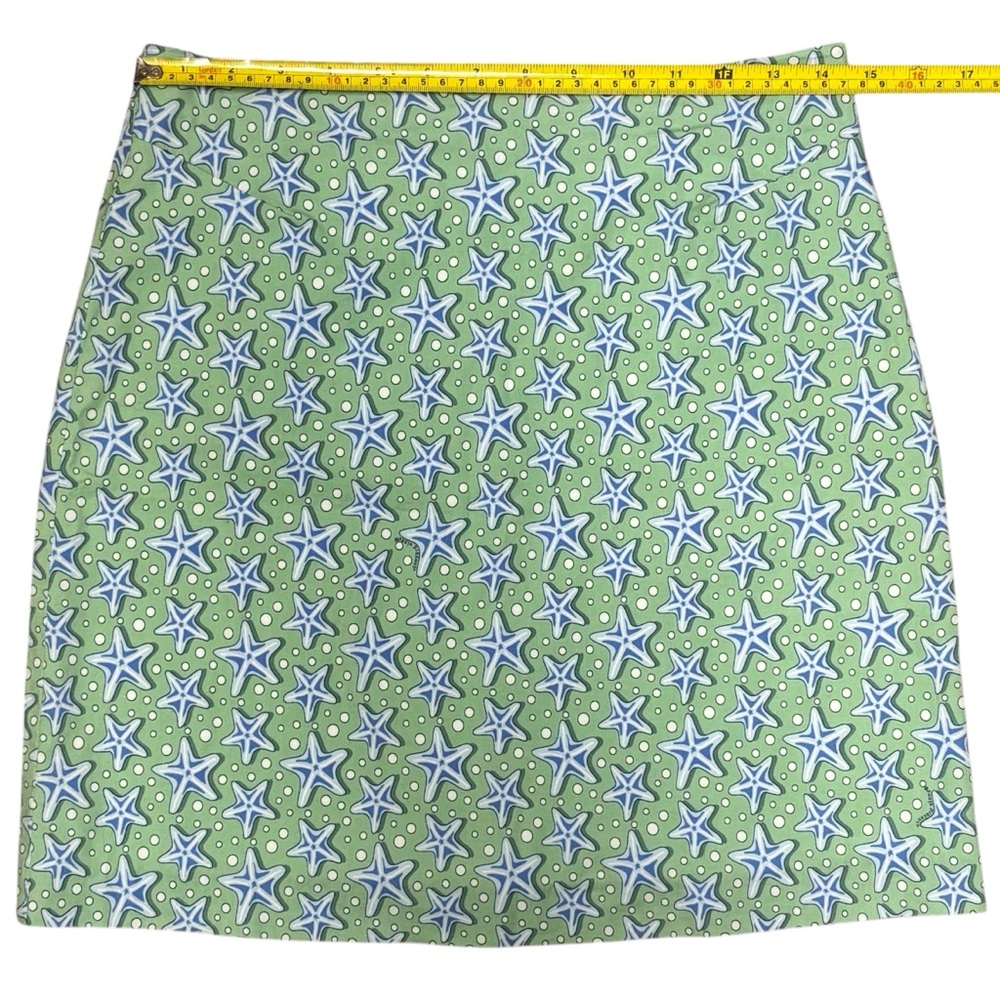 Vineyard Vines Starfish Print Pastel Cotton A-Line Mini Skirt Size 2 - Picture 4 of 16